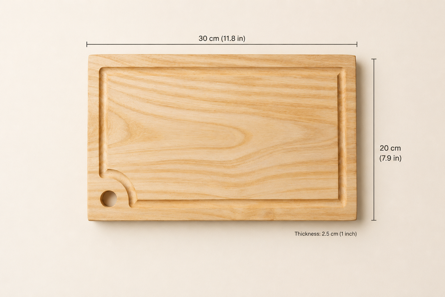 Premium Tamarind Wood Cutting Board + FREE Wooden Stand